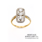 Art Deco 3-Stone Diamond Ring