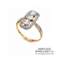 Art Deco 3-Stone Diamond Ring