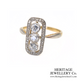 Art Deco 3-Stone Diamond Ring