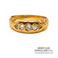 RESERVED FOR VT - Victorian Diamond Gypsy Ring (c.1899)