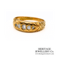 RESERVED FOR VT - Victorian Diamond Gypsy Ring (c.1899)