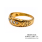 RESERVED FOR VT - Victorian Diamond Gypsy Ring (c.1899)