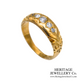 RESERVED FOR VT - Victorian Diamond Gypsy Ring (c.1899)
