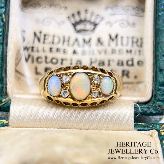 Antique Opal and Diamond Ring