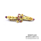 Antique Ruby and Diamond Brooch