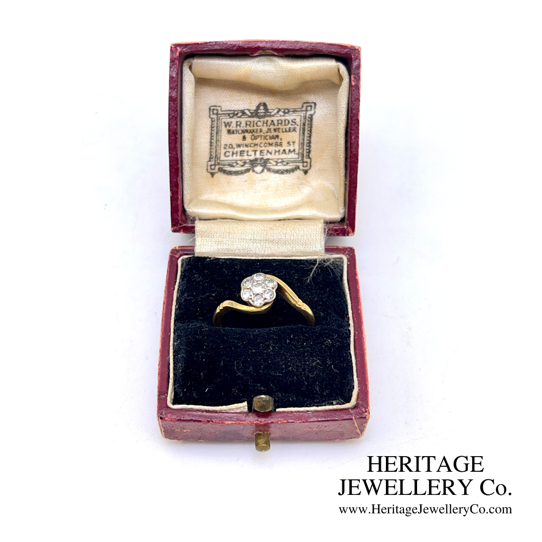 Antique Edwardian Diamond Cluster Ring