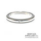 Tiffany & Co. Classic Platinum Milgrain Diamond Accent Band