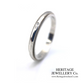 Tiffany & Co. Classic Platinum Milgrain Diamond Accent Band