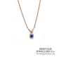 Antique Sapphire & Diamond Cluster Necklace (c.1900)