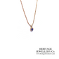 Antique Sapphire & Diamond Cluster Necklace (c.1900)
