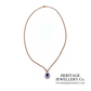 Antique Sapphire & Diamond Cluster Necklace (c.1900)