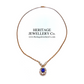 Antique Sapphire & Diamond Cluster Necklace (c.1900)