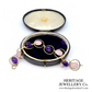 Vintage Gold, Amethyst and Rose Quartz Bracelet