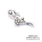 Art Deco Diamond Flower Brooch