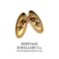 Victorian Gold Cufflinks with Antique Box