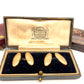 Victorian Gold Cufflinks with Antique Box