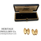 Victorian Gold Cufflinks with Antique Box