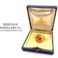 Emerald Cut Citrine Signet Ring