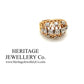 French Diamond Bombe Ring