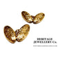 Victorian Gold Cufflinks with Antique Box
