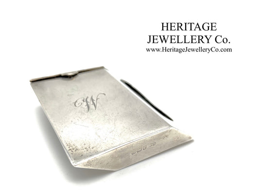 Vintage Solid Silver Matchbox Case