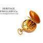 Jaeger LeCoultre Gold Pocket Watch with Diamond-Set Case