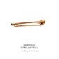 Victorian Rolled Gold Equestrian Riding Horn Pin