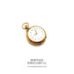 Jaeger LeCoultre Gold Pocket Watch with Diamond-Set Case