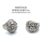 French Platinum & Diamond Retro Ring