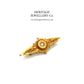 Victorian Gold & Diamond Brooch (15ct gold)