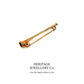 Victorian Rolled Gold Equestrian Riding Horn Pin