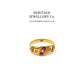 Antique Gold, Ruby & Diamond Gypsy Ring (c. 1890s)