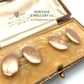 Victorian Rose Gold Cufflinks with Antique Box