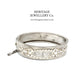 Antique Victorian Silver Bangle Bracelet (c. 1885)