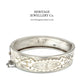 Antique Victorian Silver Bangle Bracelet (c. 1885)