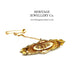 Antique Victorian Gold Mourning Brooch (9ct gold)