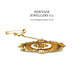 Antique Victorian Gold Mourning Brooch (9ct gold)