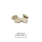 Victorian Silver Cufflinks with Antique Box