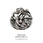 Art Nouveau Silver Buttons (James Deakin & Sons)