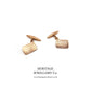Georg Jensen Rose Gold Cufflinks with Antique Box (c. 1923)
