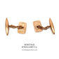 Georg Jensen Rose Gold Cufflinks with Antique Box (c. 1923)