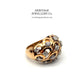 Gold & French Diamond Bombe Ring