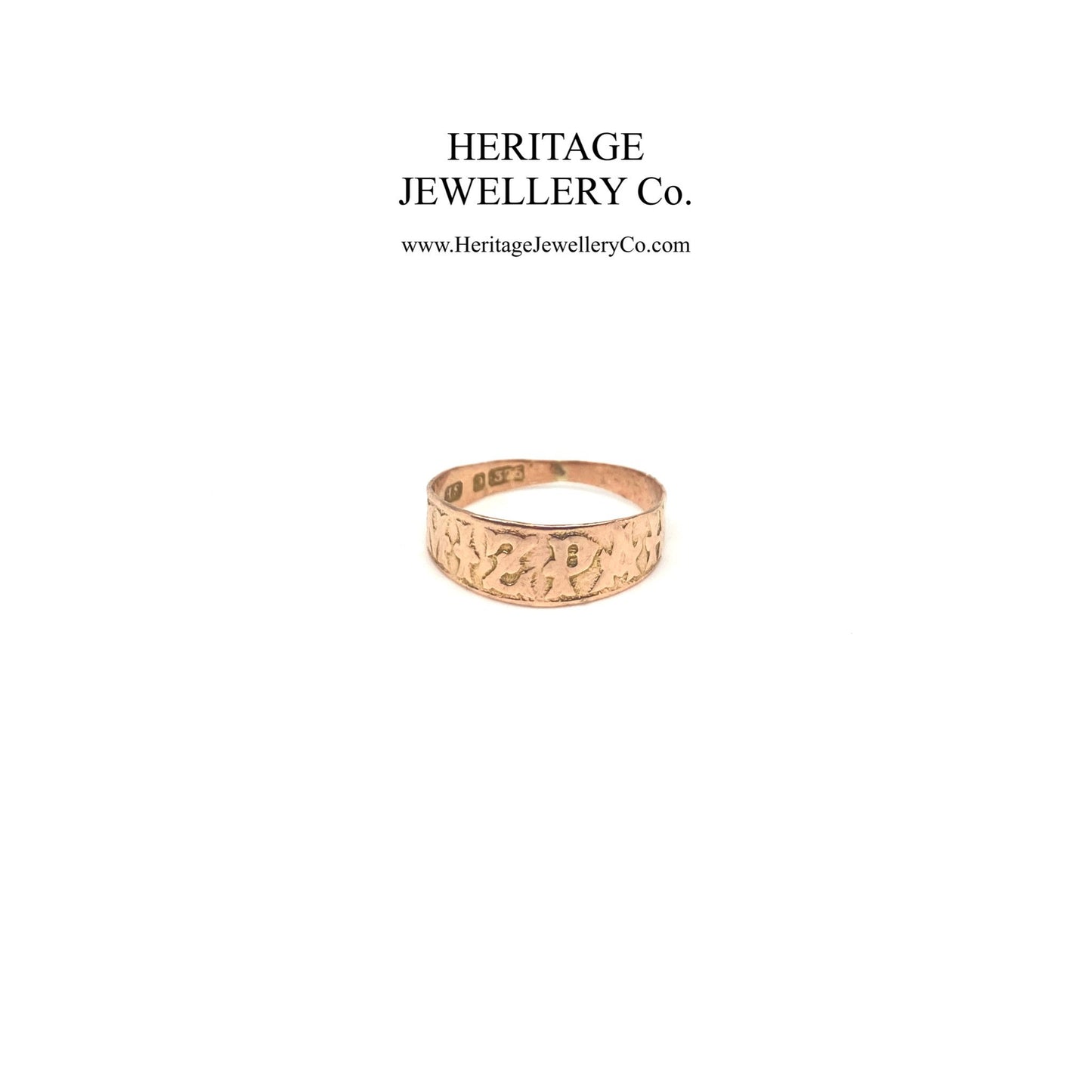 Antique Rose Gold Mizpah Ring