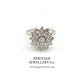White Gold & Diamond Cluster Ring