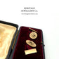 Antique Gold Cufflinks with Antique Box