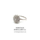 White Gold & Diamond Cluster Ring