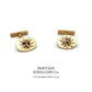 Antique Gold Cufflinks with Antique Box