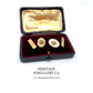 Antique Gold Cufflinks with Antique Box