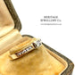 Square-Cut Diamond Ring with Diamond Shoulders