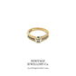 Square-Cut Diamond Ring with Diamond Shoulders